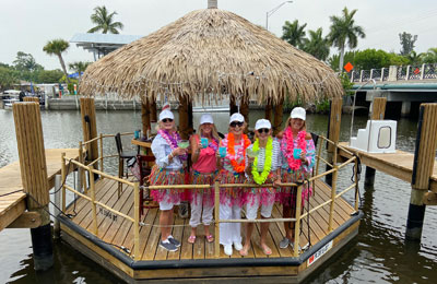 tiki at dock - image